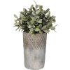 Clayre & Eef 6TE0365S Vaso da fiori per interni grigio Ø 12x19 cm