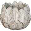 Clayre & Eef 6TE0368S Vaso da fiori per interni grigio Ø 15x13 cm