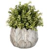 Clayre & Eef 6TE0368S Vaso da fiori per interni grigio Ø 15x13 cm