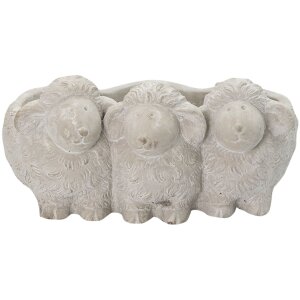Clayre & Eef 6TE0372 Vaso da fiori per interni Sheep...