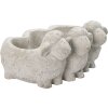 Clayre & Eef 6TE0372 Vaso da fiori per interni Sheep Grey 26x20x12 cm