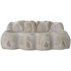 Clayre & Eef 6TE0373 Vaso da fiori per interni Rabbit Grey 33x19x11 cm