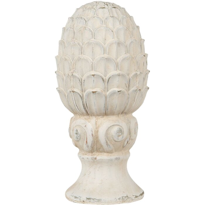 Clayre & Eef 6TE0394 Cono di abete Deco Beige Ø 10x18 cm