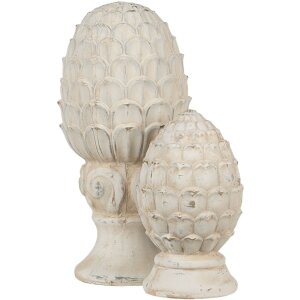 Clayre & Eef 6TE0394 Cono di abete Deco Beige...