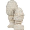Clayre & Eef 6TE0395 Cono di abete Deco Beige 11x11x21 cm