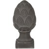 Clayre & Eef 6TE0398M Cono Deco in abete grigio Ø 13x26 cm