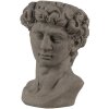 Clayre & Eef 6TE0399M Vaso da fiori per interni Busto Beige, Grigio 14x13x21 cm