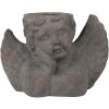 Clayre & Eef 6TE0401 Vaso da fiori per interni Angel Grey 30x13x20 cm