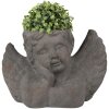 Clayre & Eef 6TE0401 Vaso da fiori per interni Angel Grey 30x13x20 cm
