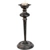 Clayre & Eef 6Y4467 Portacandele nero Ø 16x38 cm