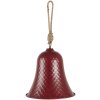 Clayre & Eef 6Y4606 Campanello in ghisa rosso Ø 18x20 cm