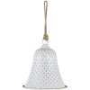 Clayre & Eef 6Y4607 Campanello in ghisa bianco Ø 15x16 cm
