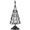 Clayre & Eef 6Y4608 Portacarte nero Ø 12x31 cm