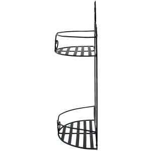 Clayre & Eef 6Y4677 Scaffale a muro 33x16x53 cm Nero