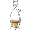 Clayre & Eef 6Y4705 Vaso da fiori per interni Gatto nero 27x16x52 cm