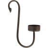 Clayre & Eef 6Y4715 Portacandele nero 4x9x18 cm