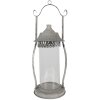 Clayre & Eef 6Y4717 Lanterna grigia Ø 15x44 cm