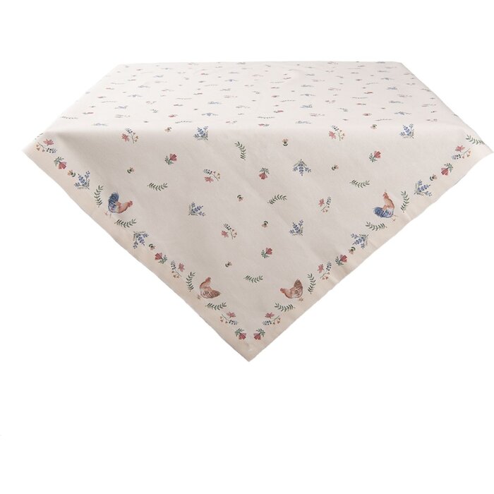Clayre & Eef CAR15 Tovaglia Beige 150x150 cm