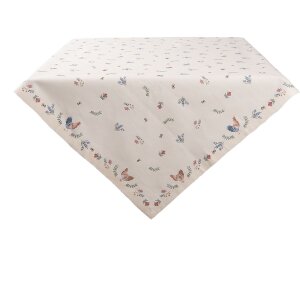 Clayre & Eef CAR15 Tovaglia Beige 150x150 cm