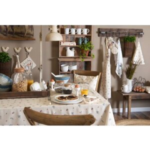 Clayre & Eef CAR21 Copricuscino Beige 40x40 cm