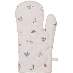Clayre & Eef CAR44 Guanti da forno beige 18x30 cm
