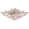 Clayre & Eef CAR47 Cestino per pane beige 35x35x8 cm