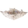 Clayre & Eef CAR47 Cestino per pane beige 35x35x8 cm