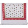Clayre & Eef CT022 Asciugamano per ospiti bianco 40x66 cm