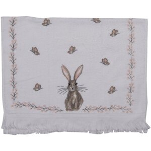 Clayre Eef CTREB1 Asciugamano per ospiti bianco 40x66 cm