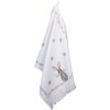 Clayre Eef CTREB1 Asciugamano per ospiti bianco 40x66 cm