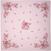 Clayre & Eef DTR01 Tovaglia quadrata rosa, lilla 100x100 cm