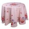 Clayre & Eef DTR07 Tovaglia rotonda rosa, lilla Ø 170 cm