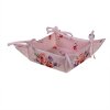 Clayre & Eef DTR47 Cestino per il pane rosa, lilla 31x31x8 cm