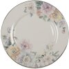Clayre & Eef FLOFP Piatto da tavola Bianco Ø 26x2 cm
