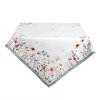 Clayre & Eef FOB05 Tovaglia bianca, verde 152x253 cm