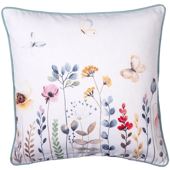 Clayre & Eef FOB21 Copricuscino Verde, Rosa, Blu 40x40 cm