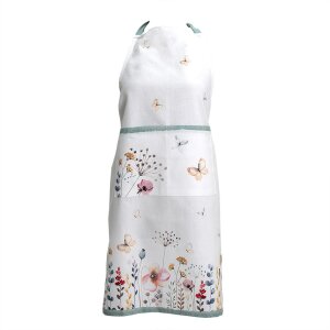 Grembiule da cucina Clayre & Eef FOB41 Bianco, Grun...