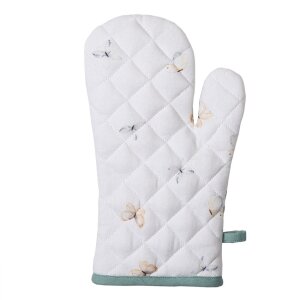 Guanti da forno Clayre & Eef FOB44 Bianco, Grun 18x30 cm