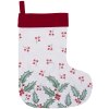 Clayre & Eef HCH203 Calza di Natale Deco Bianco, Rosso 30x1x40 cm