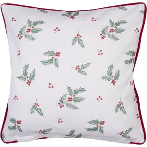 Clayre & Eef HCH21 Copricuscino Bianco, Rosso 40x40 cm