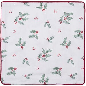 Clayre & Eef HCH21 Copricuscino Bianco, Rosso 40x40 cm