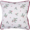 Clayre & Eef HCH21 Copricuscino Bianco, Rosso 40x40 cm