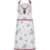 Grembiule da cucina Clayre & Eef HCH41 Bianco, rosso 70x85 cm