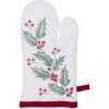 Clayre & Eef HCH44K Guanti da forno per bambini bianco, rosso 12x21 cm