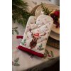 Clayre & Eef HCH44K Guanti da forno per bambini bianco, rosso 12x21 cm