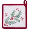 Clayre & Eef HCH45 Portapentole bianco, rosso 20x20 cm