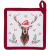 Clayre & Eef HCH45K Portapentole Bambini Bianco, Rosso 16x16 cm