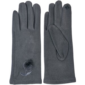 Clayre & Eef JZGL0038 Guanti grigio inverno 8x24 cm