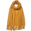 Clayre & Eef JZSC0612Y Sciarpa invernale donna giallo 68x175 cm