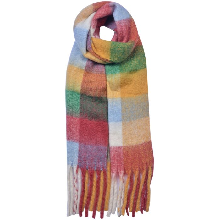 Clayre & Eef JZSC0615GR Sciarpa invernale donna verde 35x210 cm